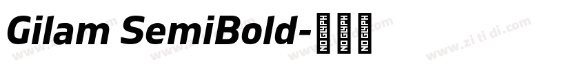 Gilam SemiBold字体转换